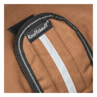 Knuffelwuff Hundemantel Funktionstextil reflektierend 40cm Braun