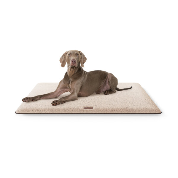 Knuffelwuff kuschelige Hundematte Calliope aus Teddy Material 100x70 Beige