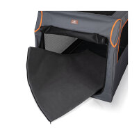Knuffelwuff faltbare Hundebox Auto Transportbox Alverstone mit Aluminiumgestell für den Kofferraum L 76x51x48cm