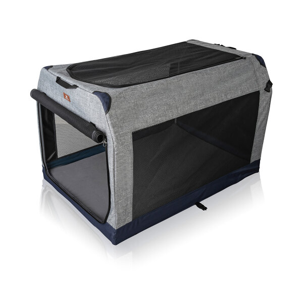 Knuffelwuff faltbare Hundebox Transportbox Denali mit Aluminiumgestell XL 91x61x58cm