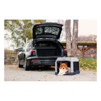 Knuffelwuff faltbare Hundebox Transportbox Denali mit Aluminiumgestell XL 91x61x58cm