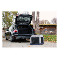 Knuffelwuff faltbare Hundebox Transportbox Denali mit Aluminiumgestell XL 91x61x58cm