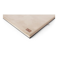 Knuffelwuff Orthopädische kuschelige Hundematte Berrith aus weichem Kaninchen Fellimitat 100x70cm Beige