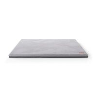 Knuffelwuff Orthopädische kuschelige Hundematte Berrith aus weichem Kaninchen Fellimitat 100x70cm Grau