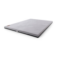 Knuffelwuff Orthopädische kuschelige Hundematte Berrith aus weichem Kaninchen Fellimitat 80x55cm Grau