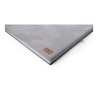 Knuffelwuff Orthopädische kuschelige Hundematte Berrith aus weichem Kaninchen Fellimitat 80x55cm Grau