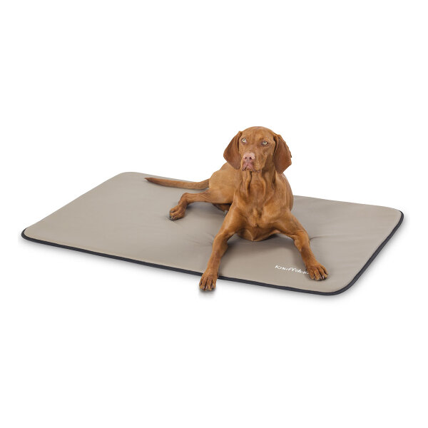 Knuffelwuff Kunstleder Hundematte Cheyenne XL 105 x 73cm Taupe