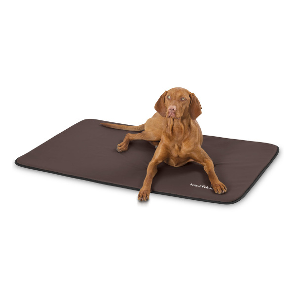 Knuffelwuff Kunstleder Hundematte Cheyenne XL 105 x 73cm Braun