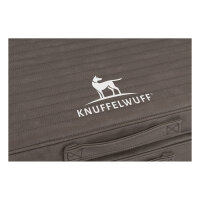 Faltbare Reisematte Orthopädisch Roanoke aus Laser gestepptem Kunstleder 140 x 120cm Braungrau