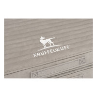 Faltbare Reisematte Orthopädisch Roanoke aus Laser gestepptem Kunstleder 100 x 80cm Grau
