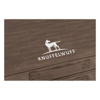 Faltbare Reisematte Orthopädisch Roanoke aus Laser gestepptem Kunstleder 100 x 80cm Braun
