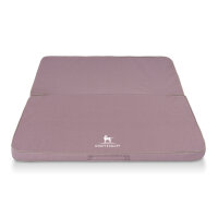 Faltbare Reisematte Orthopädisch Tacoma aus Velours mit Handwebcharakter 140 x 120cm Rosa