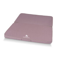 Faltbare Reisematte Orthopädisch Tacoma aus Velours mit Handwebcharakter 140 x 120cm Rosa