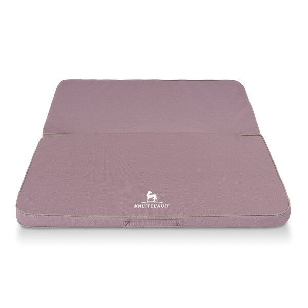 Faltbare Reisematte Orthopädisch Tacoma aus Velours mit Handwebcharakter 100 x 80cm Rosa