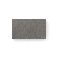 Knuffelwuff orthopädische Hundematte Ellenie aus Teddymaterial und Velours 120 x 72cm Grau