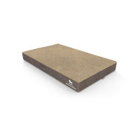 Knuffelwuff orthopädische Hundematte Ellenie aus Teddymaterial und Velours 100 x 65cm Beige