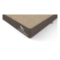 Knuffelwuff orthopädische Hundematte Ellenie aus Teddymaterial und Velours 100 x 65cm Beige