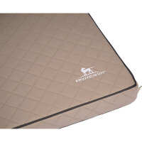 Knuffelwuff Orthopädische Hundematte Juna aus laser-gestepptem Kunstleder L 78x65cm Grau