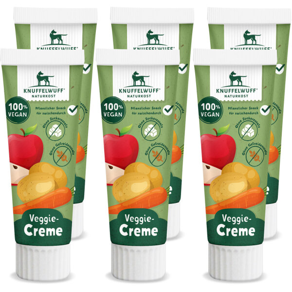 Knuffelwuff Tuben Snack Veggiecreme 6 Stück