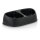 Knuffelwuff Fressnapf Doppelt Medium Schwarz 2x700ml