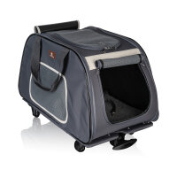 Knuffelwuff faltbarer Hunde Trolley Prineville - Transporttasche Hundewagen rollbar mit Griff S 56x35x33cm
