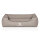 Knuffelwuff Scottsdale Hundebett Kunstleder S 70 x 50 cm Hellgrau