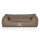 Knuffelwuff Hundebett Scottsdale aus Kunstleder S 70 x 50cm Stone