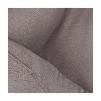 Knuffelwuff Orthopädisches Hundebett Leano aus Velours mit Handwebcharakter S 70 x 50cm Grau