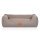 Knuffelwuff Hundebett Lotte aus Velours mit feinem Handwebcharakter S 70 x 50cm Lichtgrau