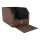 Knuffelwuff Cargo Hunde Auto Transportbox Sicherheit für den Hund und Sitzschutz für den Rücksitz Größe 1 - 60 x 50 x 50cm Braun/Schwarz