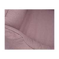 Knuffelwuff Orthopädisches Wasserabweisendes Hundebett Leon aus Velours mit Handwebcharakter S 70 x 50cm Rosa
