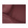 Knuffelwuff Orthopädisches Wasserabweisendes Hundebett Leon aus Velours mit Handwebcharakter S 70 x 50cm Rot