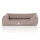 Knuffelwuff Orthopädisches Wasserabweisendes Hundebett Leon aus Velours mit Handwebcharakter XXL 120 x 85cm Beige/Grau