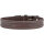 Knuffelwuff weiches Echtleder Hundehalsband Midpines Braun 45-52cm, 3,0cm