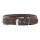 Knuffelwuff weiches Echtleder Hundehalsband Glendale Braun 43-50cm, 4cm