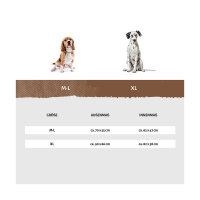 Knuffelwuff Orthopädisches Hundebett Lena aus Velours und Kunstleder mit hohem Schaumstoffrand M-L 70 x 50cm Braun/Beige
