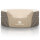 Knuffelwuff Orthopädisches Hundebett Lena aus Velours und Kunstleder mit hohem Schaumstoffrand M-L 70 x 50cm Braun/Beige