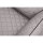 Knuffelwuff Orthopädisches Hundebett Madison aus laser-gestepptem Kunstleder S 70 x 50cm Grau