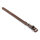 Knuffelwuff weiches Echtleder Hundehalsband mit Schnallenschutz Detroit Braun 60-68cm, 4,5cm