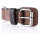 Knuffelwuff weiches Echtleder Hundehalsband mit Schnallenschutz Detroit Braun 35-43cm, 3,2cm
