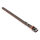 Knuffelwuff weiches Echtleder Hundehalsband mit Schnallenschutz Detroit Braun/Orangebraun 35-43cm, 3,2cm