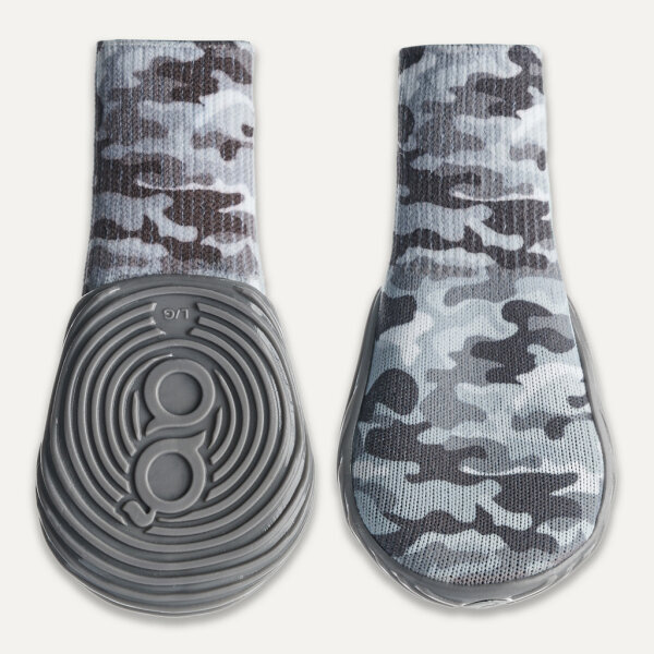 Goo-eez Dog Boots Ultras 2 Per Pack Camo/Grau