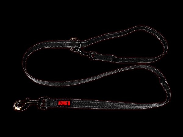 KONG Adjustable Leash Schwarz