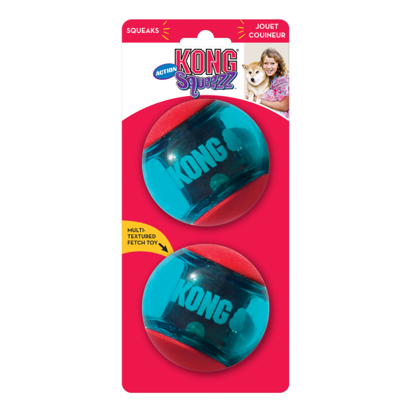 KONG Squeezz® Action Ball Red