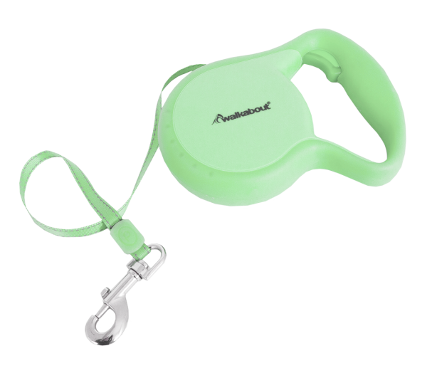 Walkabout Retractable Leash Glow in the Dark