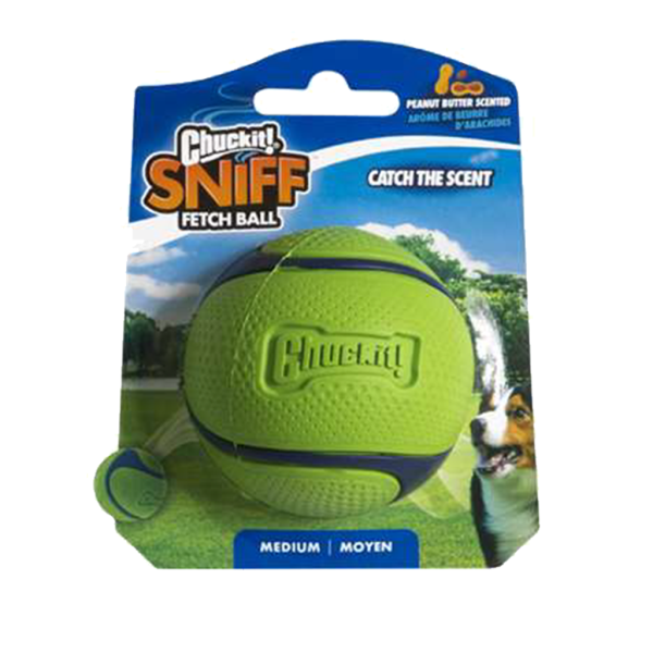 Chuckit! Sniff Fetch Ball Peanut Butter M