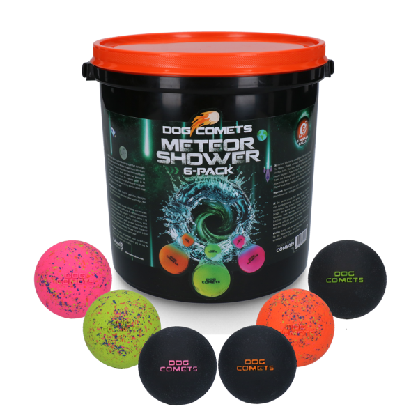 Dog Comets Meteor Shower (Eimer mit 6 M Stardust-Spielbällen)