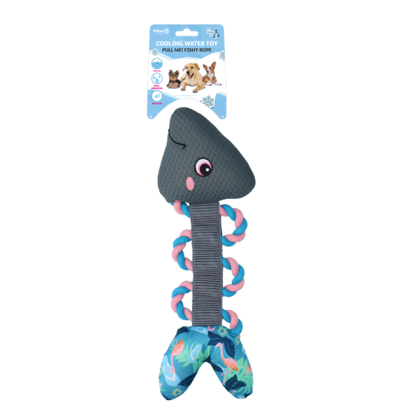 CoolPets Pull Me! Fishy Rope Flamingo