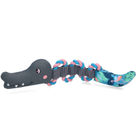 CoolPets Pull Me! Crocky Rope Flamingo