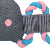 CoolPets Pull Me! Crocky Rope Flamingo
